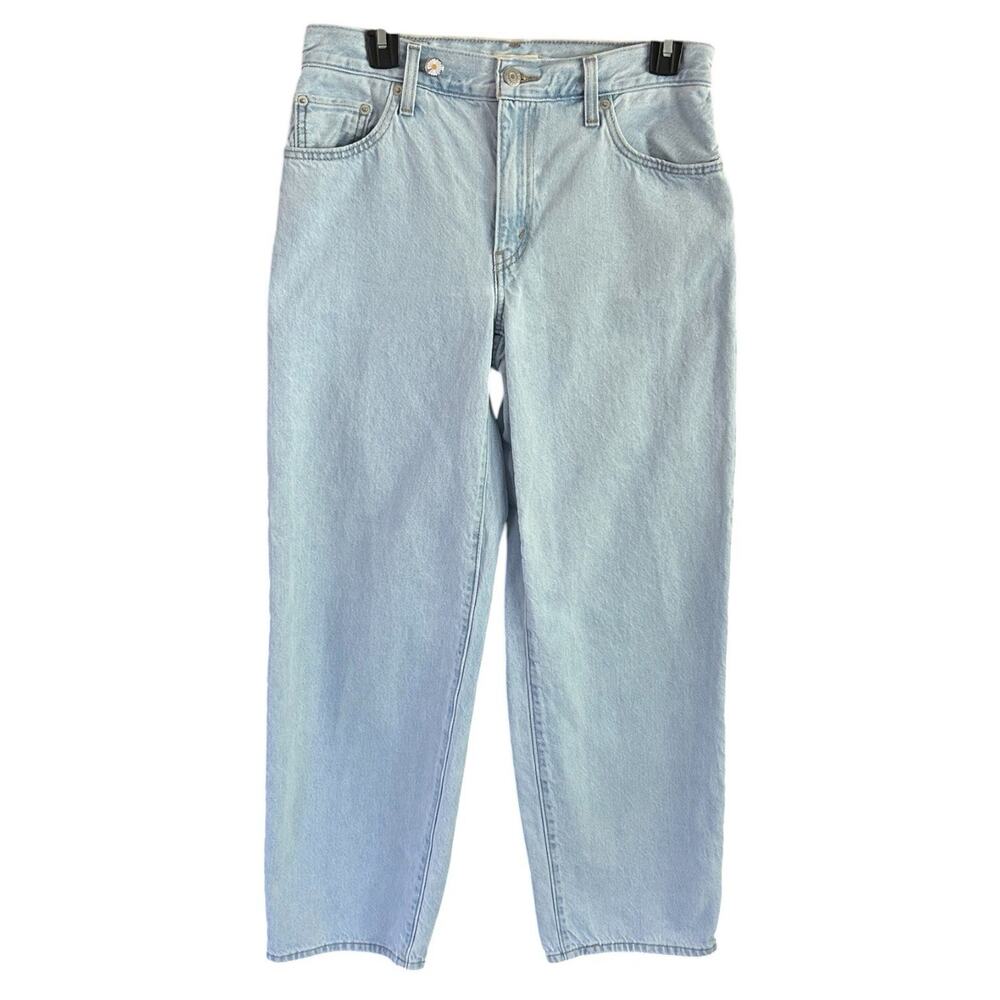 Levi’s Baggy Dad Jeans Women’s 26 Light Wash Loose Straight Leg Denim